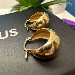 COPY - 18K Yellow Gold Chunky Hoop Earring
